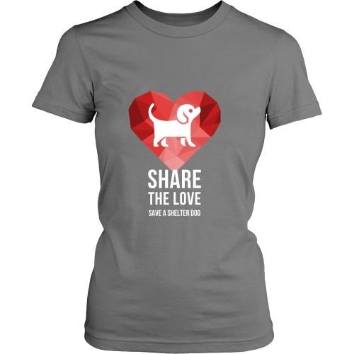 Dogs T Shirt - Share the Love Save a Shelter-T-shirt-Teelime | shirts-hoodies-mugs