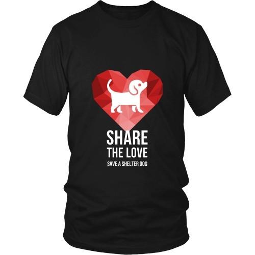 Dogs T Shirt - Share the Love Save a Shelter-T-shirt-Teelime | shirts-hoodies-mugs
