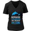 Dolphin Shirt - Awesome - Animal Lover Gift-T-shirt-Teelime | shirts-hoodies-mugs