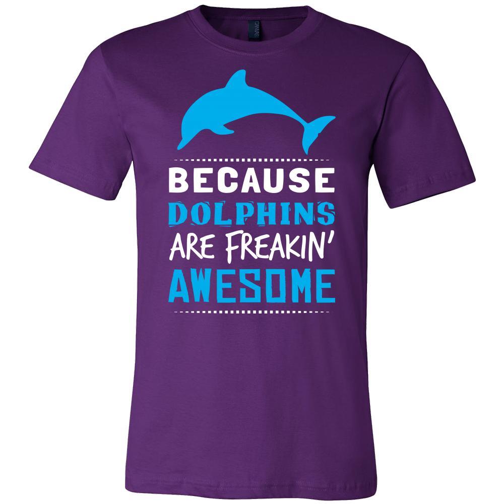 Dolphin Shirt - Awesome - Animal Lover Gift-T-shirt-Teelime | shirts-hoodies-mugs