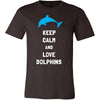 Dolphin Shirt - Keep Calm - Animal Lover Gift-T-shirt-Teelime | shirts-hoodies-mugs