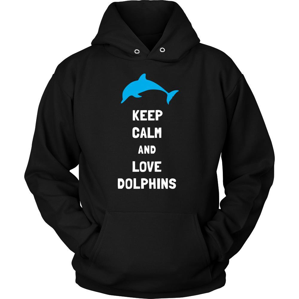 Dolphin Shirt - Keep Calm - Animal Lover Gift-T-shirt-Teelime | shirts-hoodies-mugs