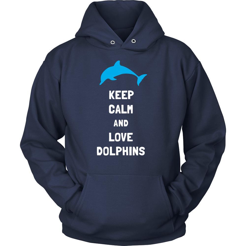 Dolphin Shirt - Keep Calm - Animal Lover Gift-T-shirt-Teelime | shirts-hoodies-mugs