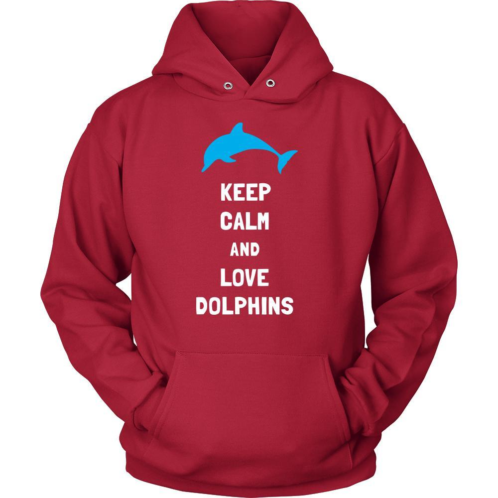 Dolphin Shirt - Keep Calm - Animal Lover Gift-T-shirt-Teelime | shirts-hoodies-mugs
