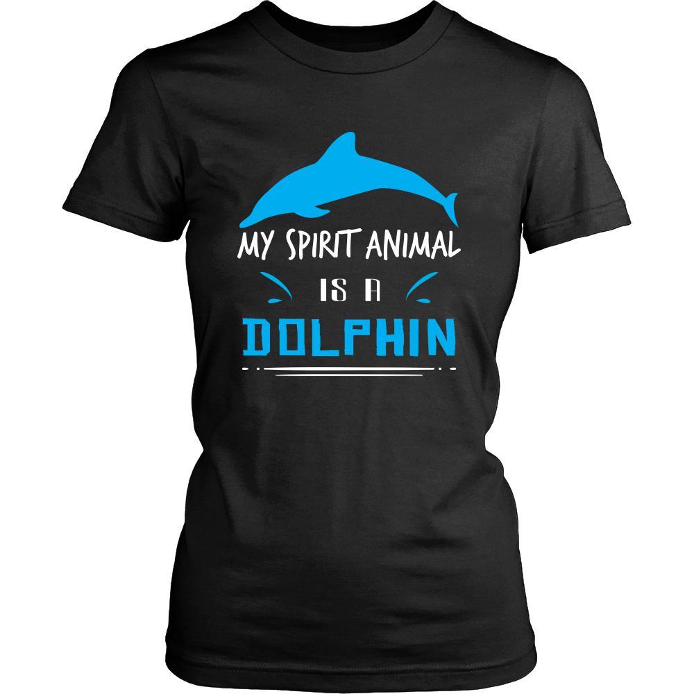 Dolphin Shirt - Spirit Animal - Animal Lover Gift-T-shirt-Teelime | shirts-hoodies-mugs