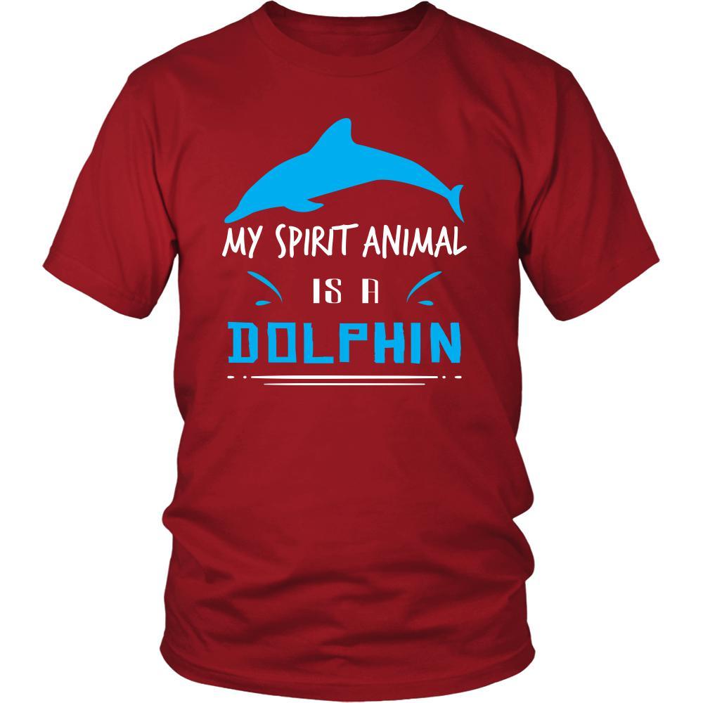 Dolphin Shirt - Spirit Animal - Animal Lover Gift-T-shirt-Teelime | shirts-hoodies-mugs