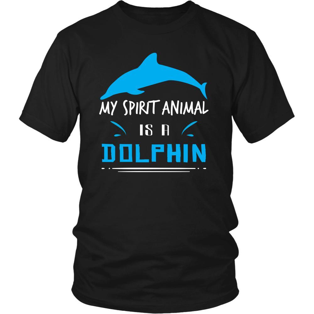 Dolphin Shirt - Spirit Animal - Animal Lover Gift-T-shirt-Teelime | shirts-hoodies-mugs