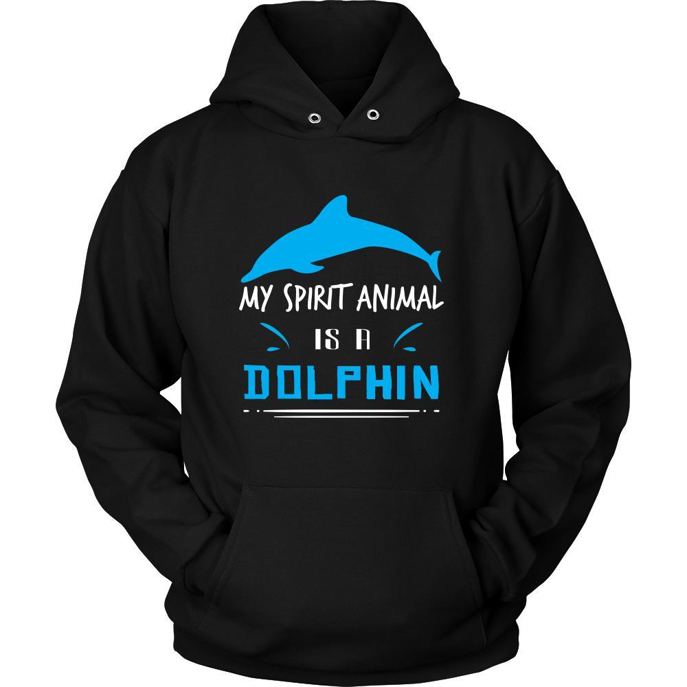 Dolphin Shirt - Spirit Animal - Animal Lover Gift-T-shirt-Teelime | shirts-hoodies-mugs