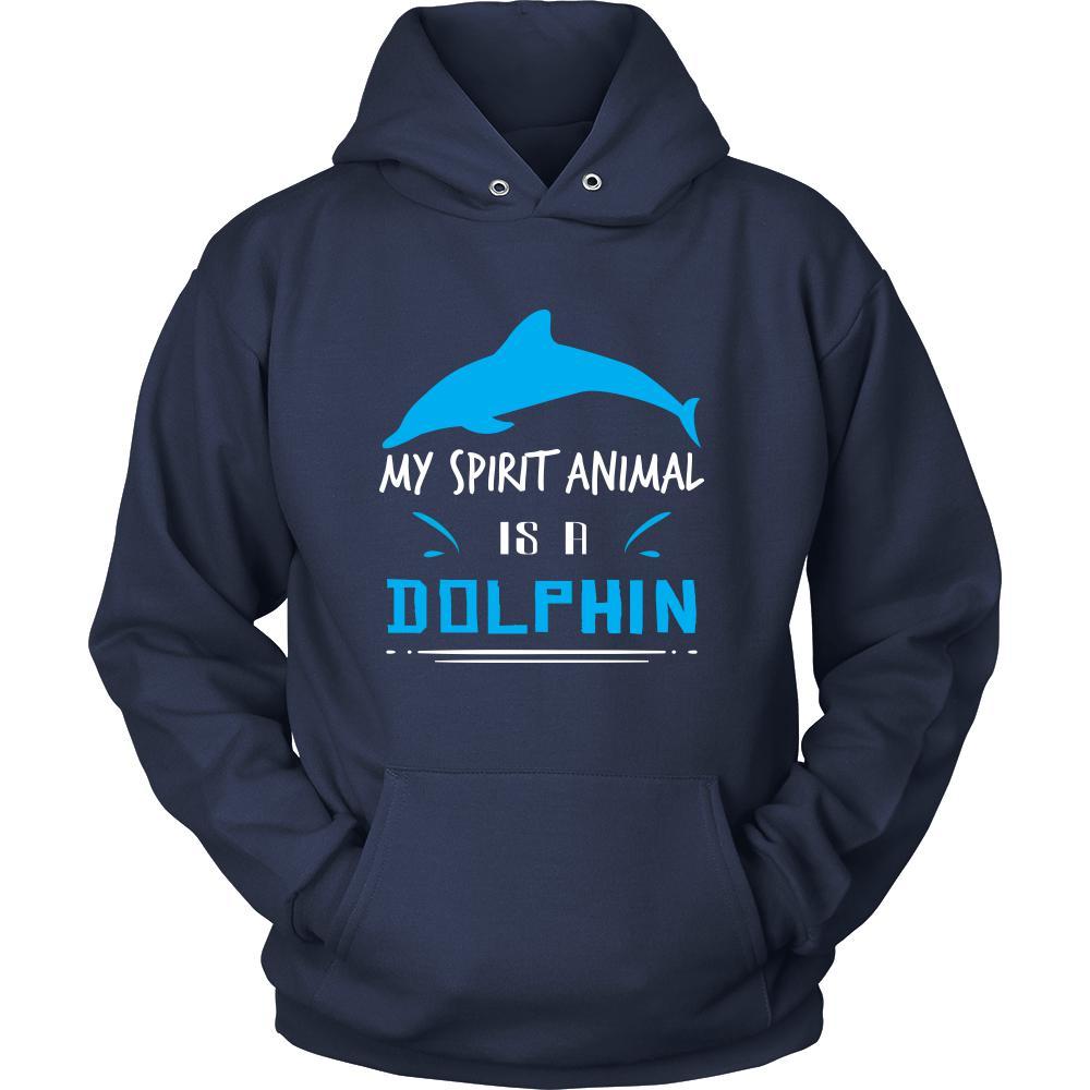 Dolphin Shirt - Spirit Animal - Animal Lover Gift-T-shirt-Teelime | shirts-hoodies-mugs