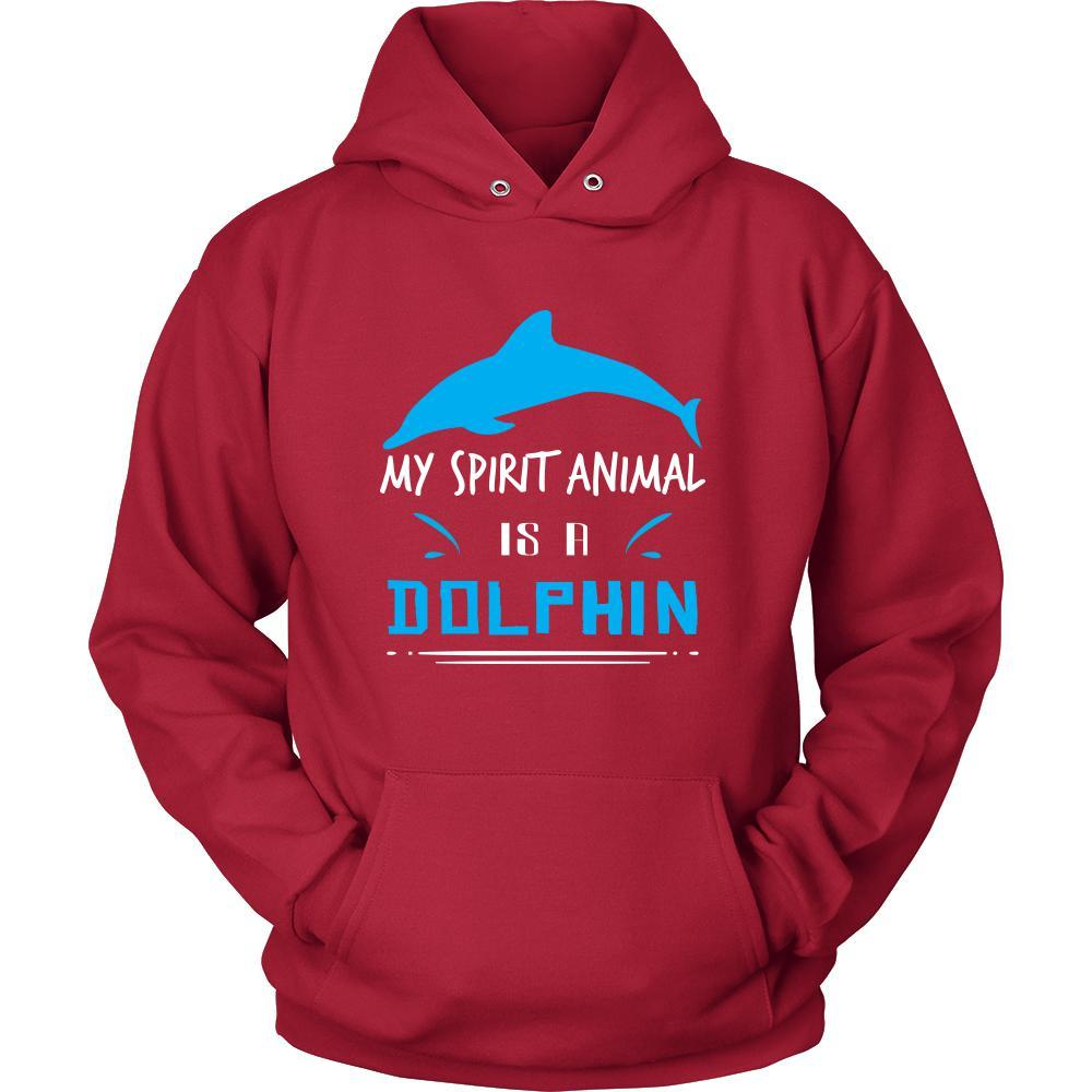 Dolphin Shirt - Spirit Animal - Animal Lover Gift-T-shirt-Teelime | shirts-hoodies-mugs