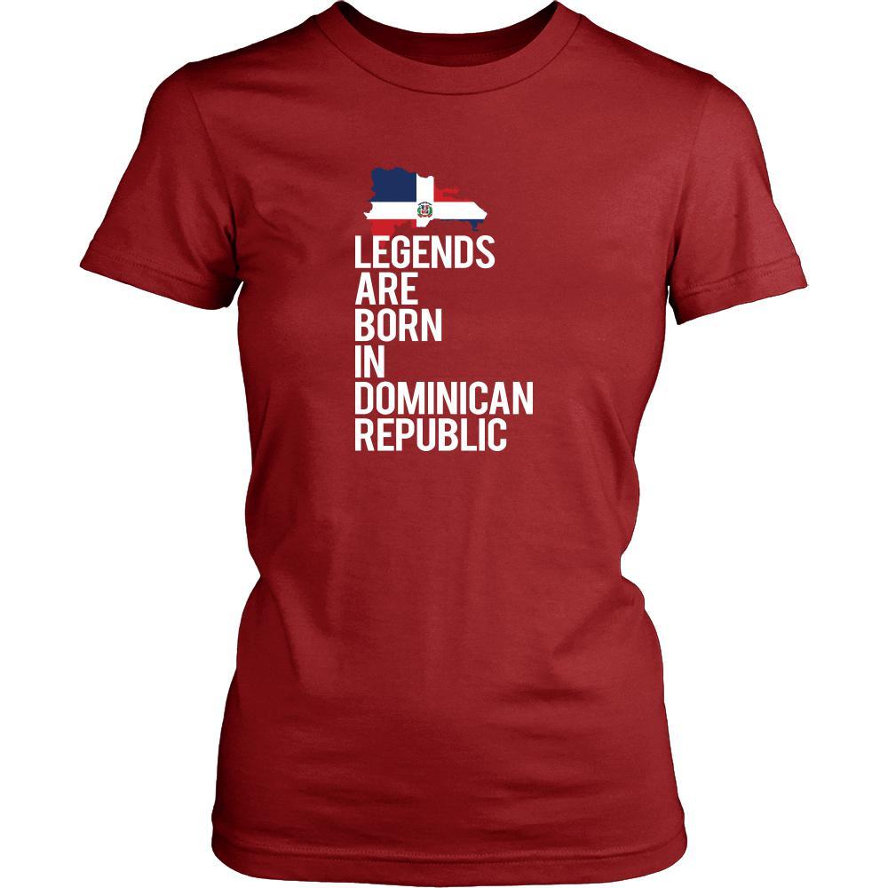 Dominican Republic Shirt - Legends are born in Dominican Republic - National Heritage Gift-T-shirt-Teelime | shirts-hoodies-mugs