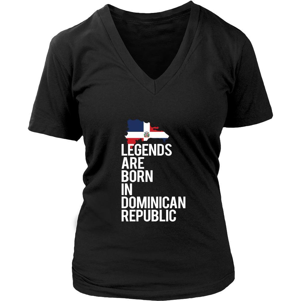 Dominican Republic Shirt - Legends are born in Dominican Republic - National Heritage Gift-T-shirt-Teelime | shirts-hoodies-mugs