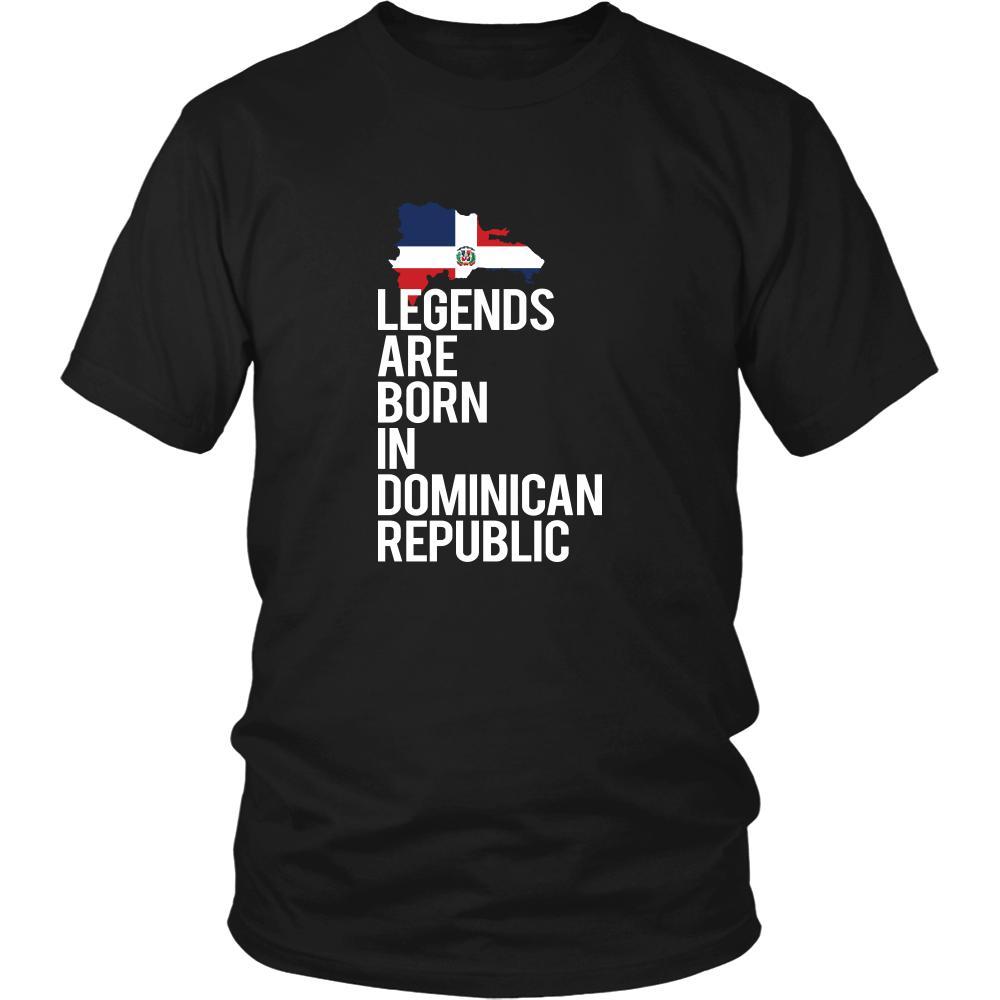 Dominican Republic Shirt - Legends are born in Dominican Republic - National Heritage Gift-T-shirt-Teelime | shirts-hoodies-mugs