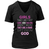Drag Racing T Shirt Front - Girls that like fast cars and racing aren't weird They are a rare gift from God-T-shirt-Teelime | shirts-hoodies-mugs