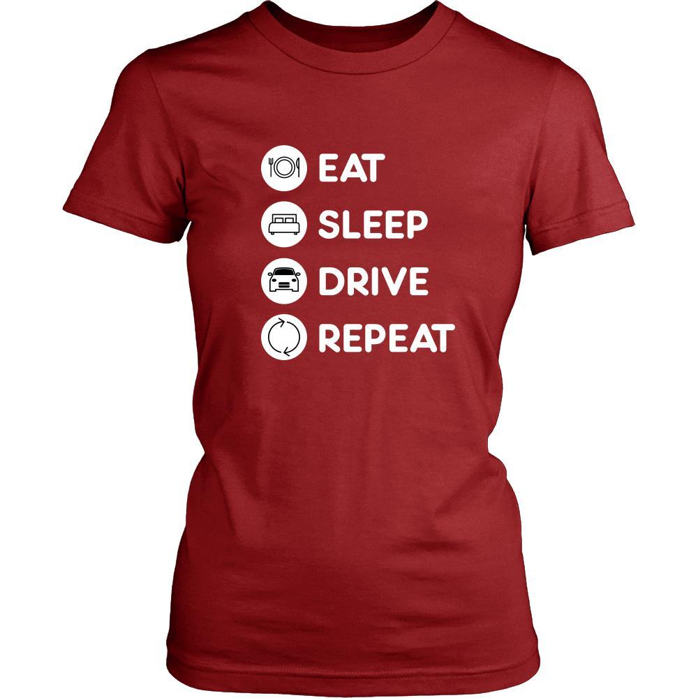 Driving - Eat Sleep Drive Repeat - Driver Hobby Shirt-T-shirt-Teelime | shirts-hoodies-mugs