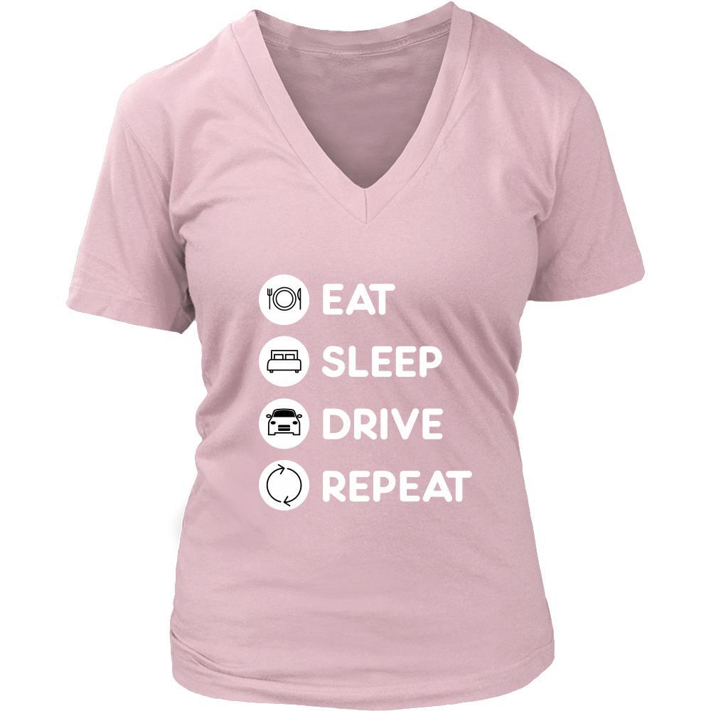 Driving - Eat Sleep Drive Repeat - Driver Hobby Shirt-T-shirt-Teelime | shirts-hoodies-mugs