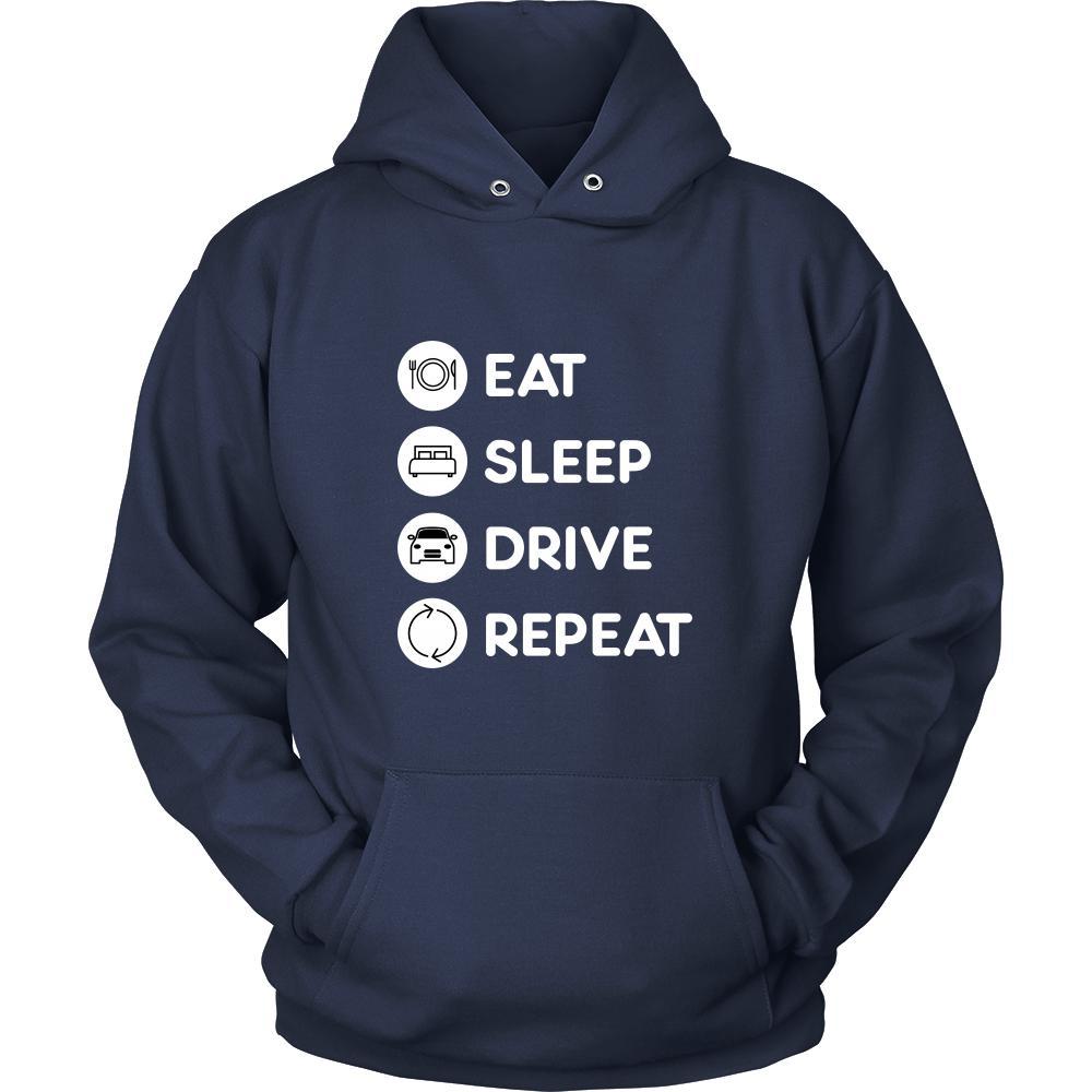 Driving - Eat Sleep Drive Repeat - Driver Hobby Shirt-T-shirt-Teelime | shirts-hoodies-mugs