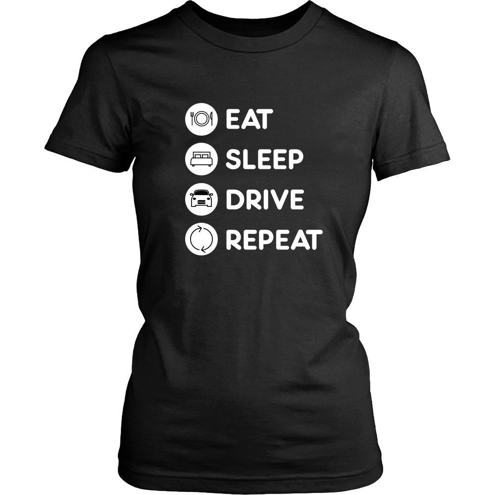 Driving - Eat Sleep Drive Repeat - Driver Hobby Shirt-T-shirt-Teelime | shirts-hoodies-mugs