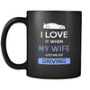 Driving - I love it when my wife lets me go Driving - 11oz Black Mug-Drinkware-Teelime | shirts-hoodies-mugs