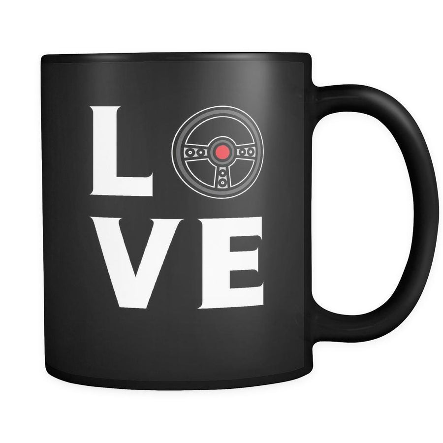 Driving - LOVE Driving - 11oz Black Mug-Drinkware-Teelime | shirts-hoodies-mugs