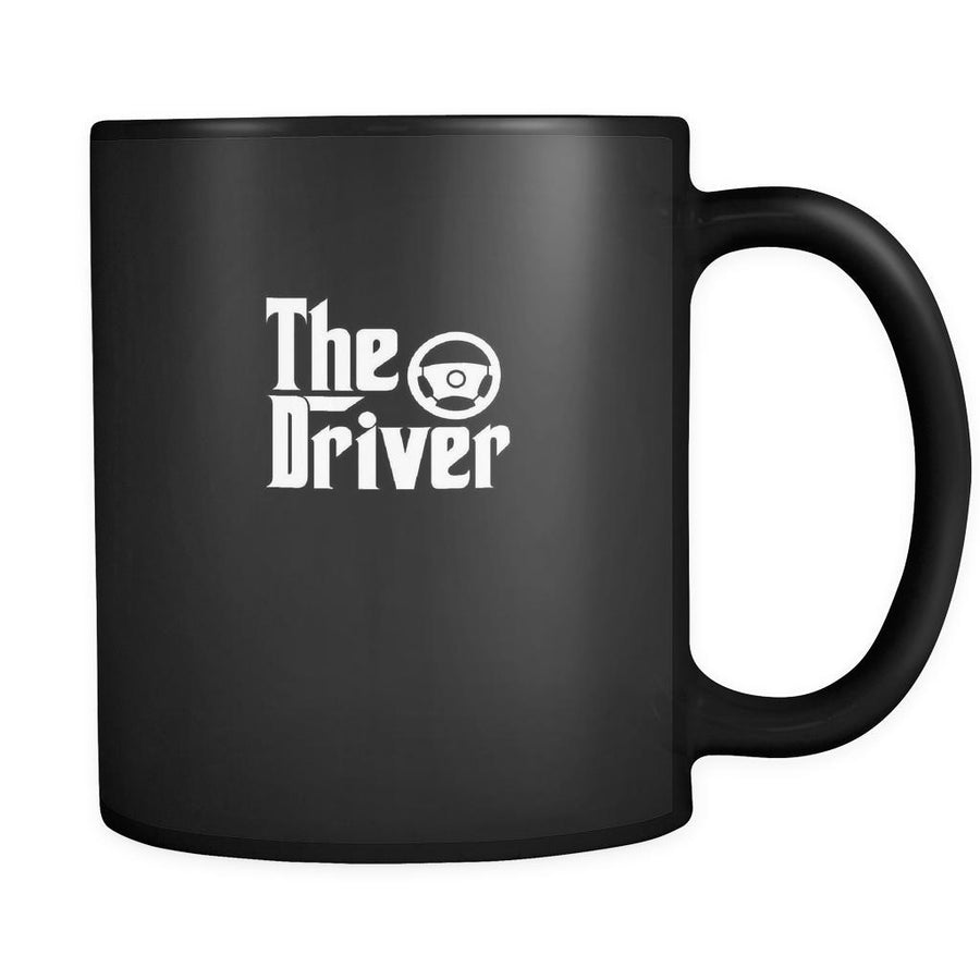 Driving The Driver 11oz Black Mug