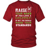 Drummer Shirt - Raise your hand if you love Drummer, if not raise your standards - Profession Gift-T-shirt-Teelime | shirts-hoodies-mugs
