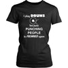 Drums - I play Drums because punching people is frowned upon - Music Instrument Shirt-T-shirt-Teelime | shirts-hoodies-mugs