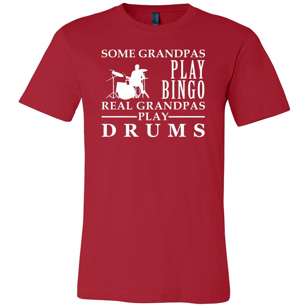 Drums Shirt Some Grandpas play bingo, real Grandpas go Drums Family Hobby-T-shirt-Teelime | shirts-hoodies-mugs