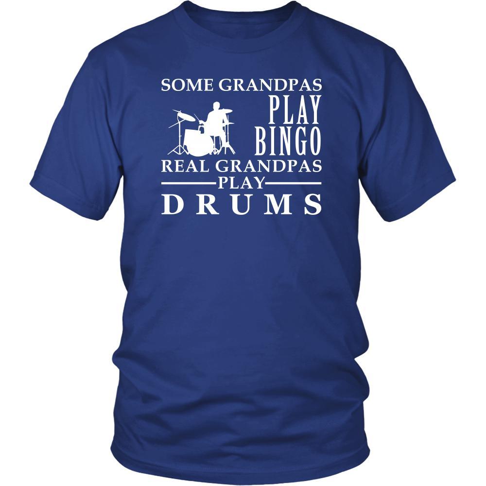 Drums Shirt Some Grandpas play bingo, real Grandpas go Drums Family Hobby-T-shirt-Teelime | shirts-hoodies-mugs