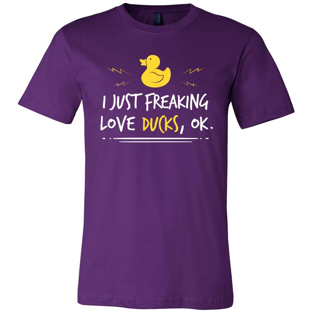 Duck Shirt - Freakin Love Ducks - Animal Lover Gift-T-shirt-Teelime | shirts-hoodies-mugs