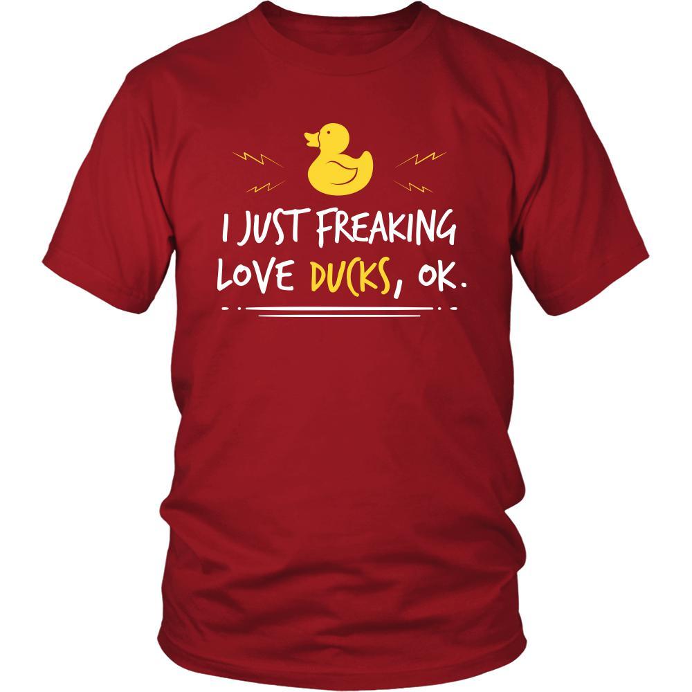 Duck Shirt - Freakin Love Ducks - Animal Lover Gift-T-shirt-Teelime | shirts-hoodies-mugs