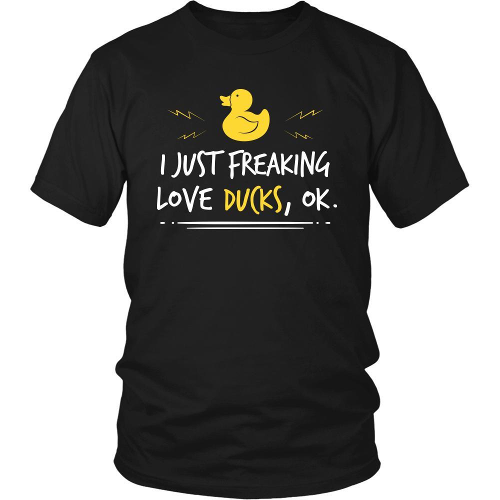 Duck Shirt - Freakin Love Ducks - Animal Lover Gift-T-shirt-Teelime | shirts-hoodies-mugs