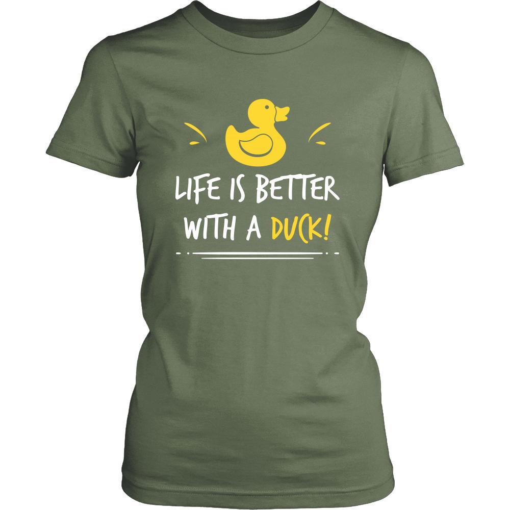 Duck Shirt - Life is Better - Animal Lover Gift-T-shirt-Teelime | shirts-hoodies-mugs