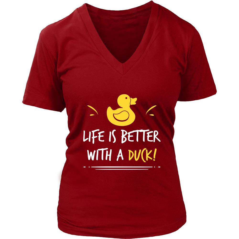 Duck Shirt - Life is Better - Animal Lover Gift-T-shirt-Teelime | shirts-hoodies-mugs