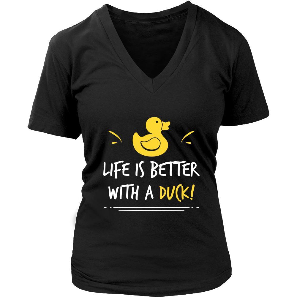 Duck Shirt - Life is Better - Animal Lover Gift-T-shirt-Teelime | shirts-hoodies-mugs