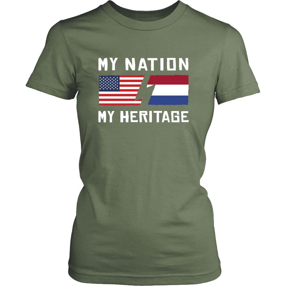 Dutch Shirt - My Nation - My Heritage - Native Roots Gift-T-shirt-Teelime | shirts-hoodies-mugs