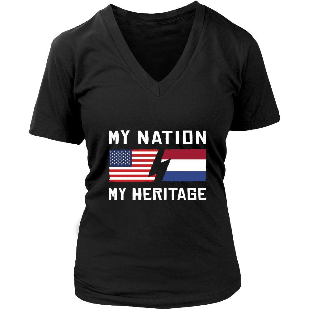 Dutch Shirt - My Nation - My Heritage - Native Roots Gift-T-shirt-Teelime | shirts-hoodies-mugs