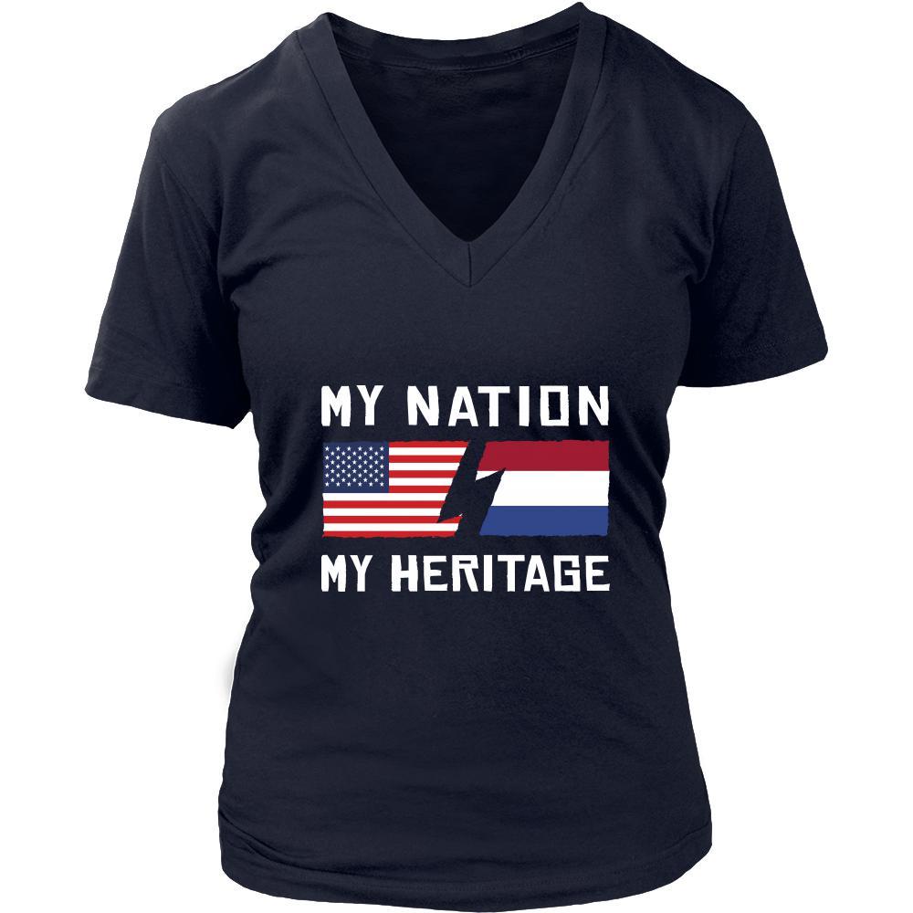 Dutch Shirt - My Nation - My Heritage - Native Roots Gift-T-shirt-Teelime | shirts-hoodies-mugs