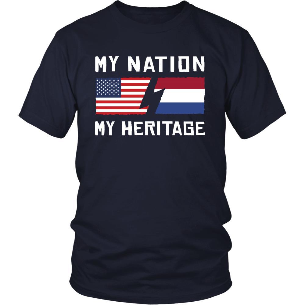 Dutch Shirt - My Nation - My Heritage - Native Roots Gift-T-shirt-Teelime | shirts-hoodies-mugs