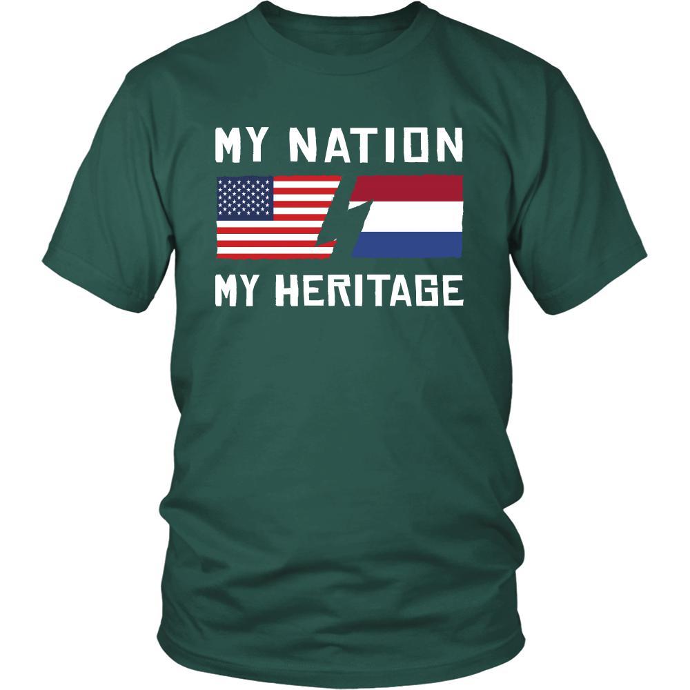 Dutch Shirt - My Nation - My Heritage - Native Roots Gift-T-shirt-Teelime | shirts-hoodies-mugs