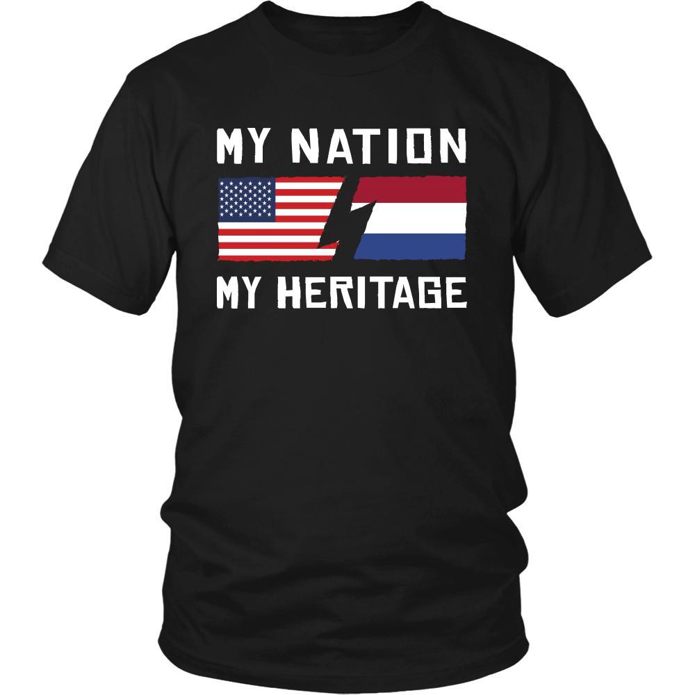 Dutch Shirt - My Nation - My Heritage - Native Roots Gift-T-shirt-Teelime | shirts-hoodies-mugs