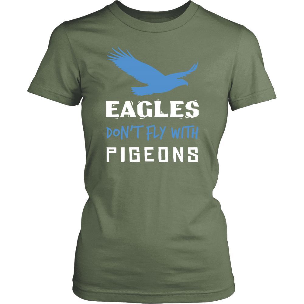 Eagle Shirt - Don't Fly With Pigeons - Animal Lover Gift-T-shirt-Teelime | shirts-hoodies-mugs