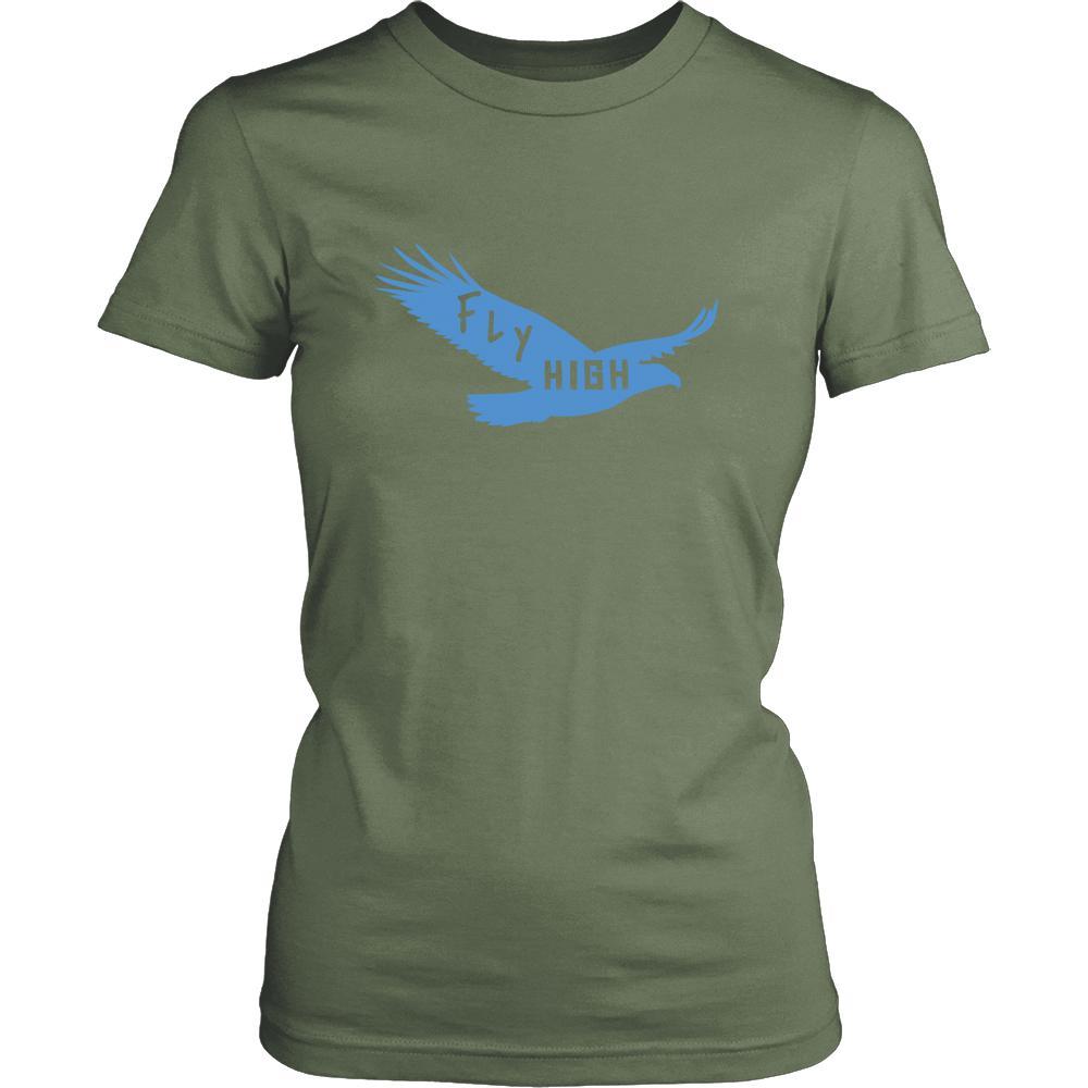 Eagle Shirt - Fly High - Animal Lover Gift-T-shirt-Teelime | shirts-hoodies-mugs