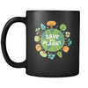 Ecology Save the planet 11oz Black Mug-Drinkware-Teelime | shirts-hoodies-mugs