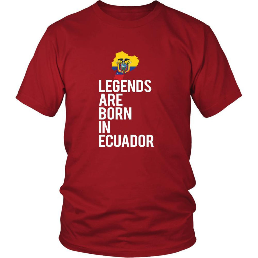 Ecuador Shirt - Legends are born in Ecuador - National Heritage Gift-T-shirt-Teelime | shirts-hoodies-mugs