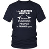 Electric guitars - I play Electric guitar because punching people is frowned upon - Music Instrument Shirt-T-shirt-Teelime | shirts-hoodies-mugs