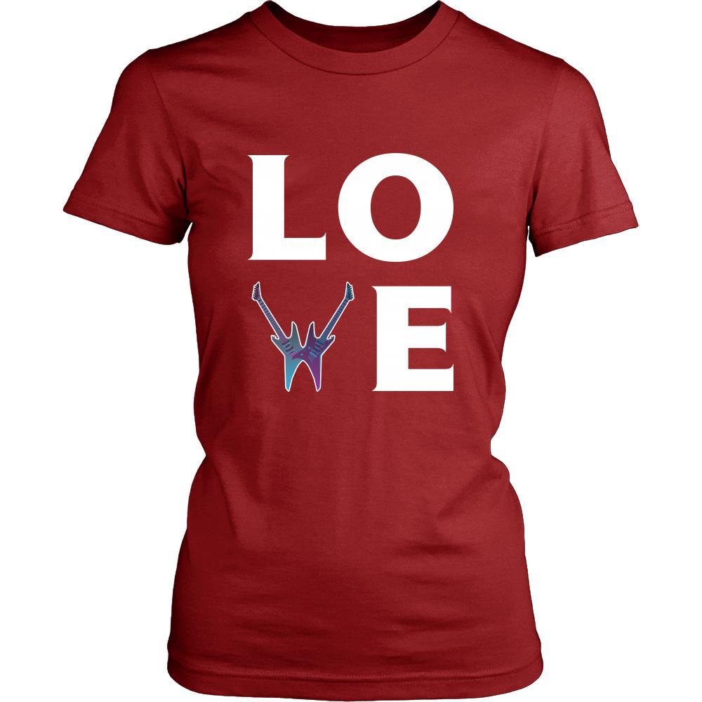 Electric guitars - LOVE Electric guitars - Music Instrument Shirt-T-shirt-Teelime | shirts-hoodies-mugs