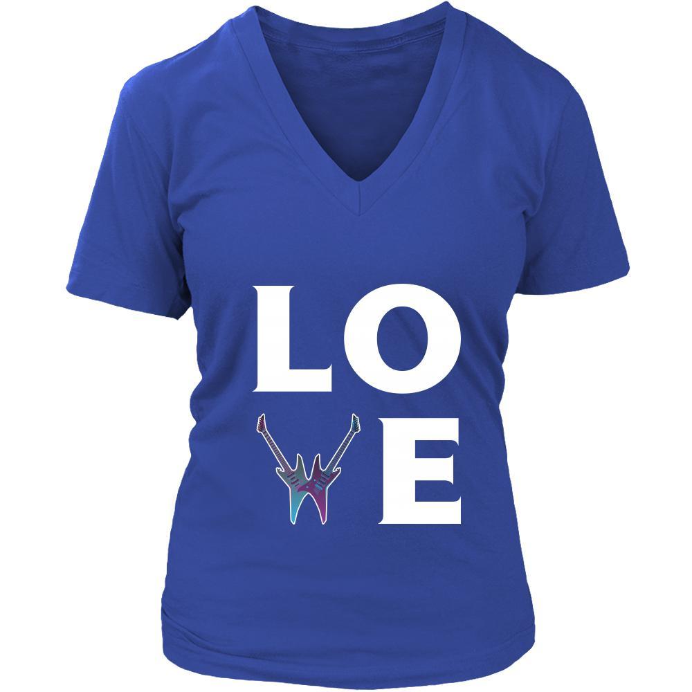 Electric guitars - LOVE Electric guitars - Music Instrument Shirt-T-shirt-Teelime | shirts-hoodies-mugs