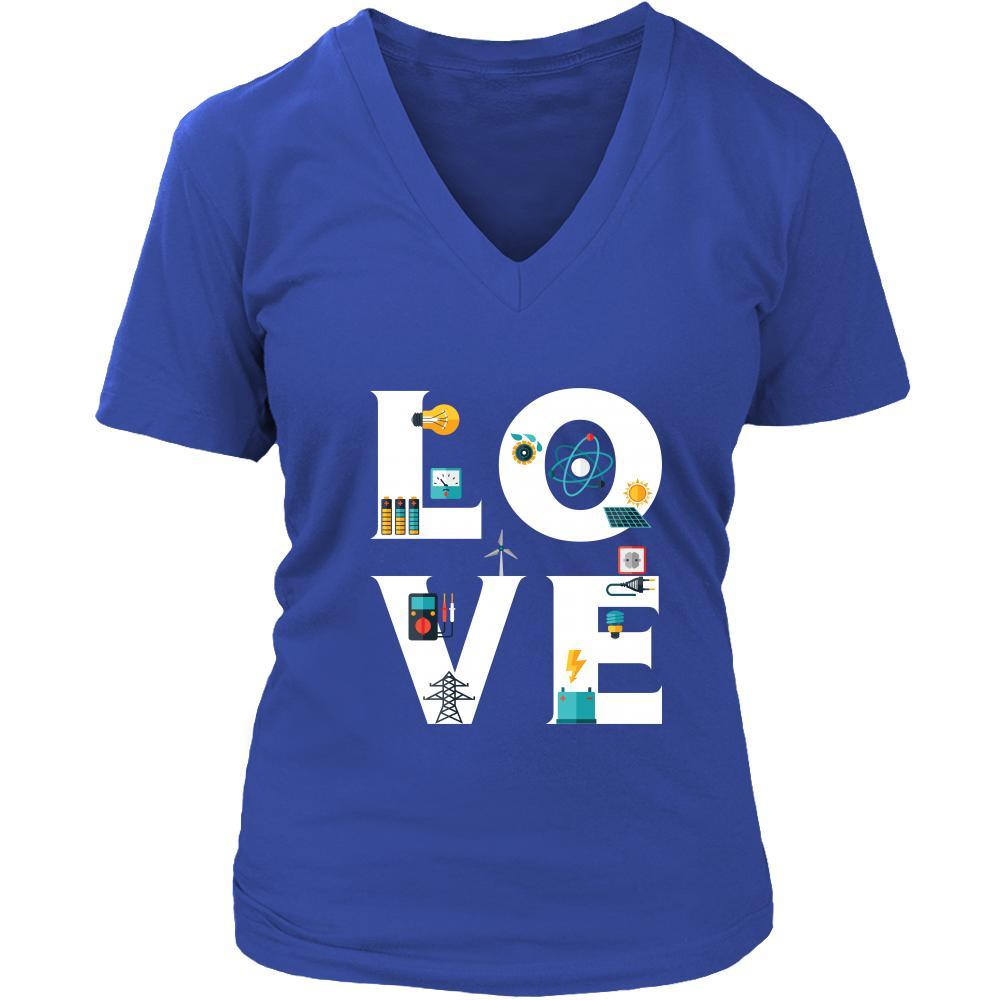 Electrician - LOVE Electrician -Profession/Job Shirt-T-shirt-Teelime | shirts-hoodies-mugs