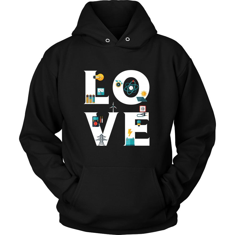 Electrician - LOVE Electrician -Profession/Job Shirt-T-shirt-Teelime | shirts-hoodies-mugs